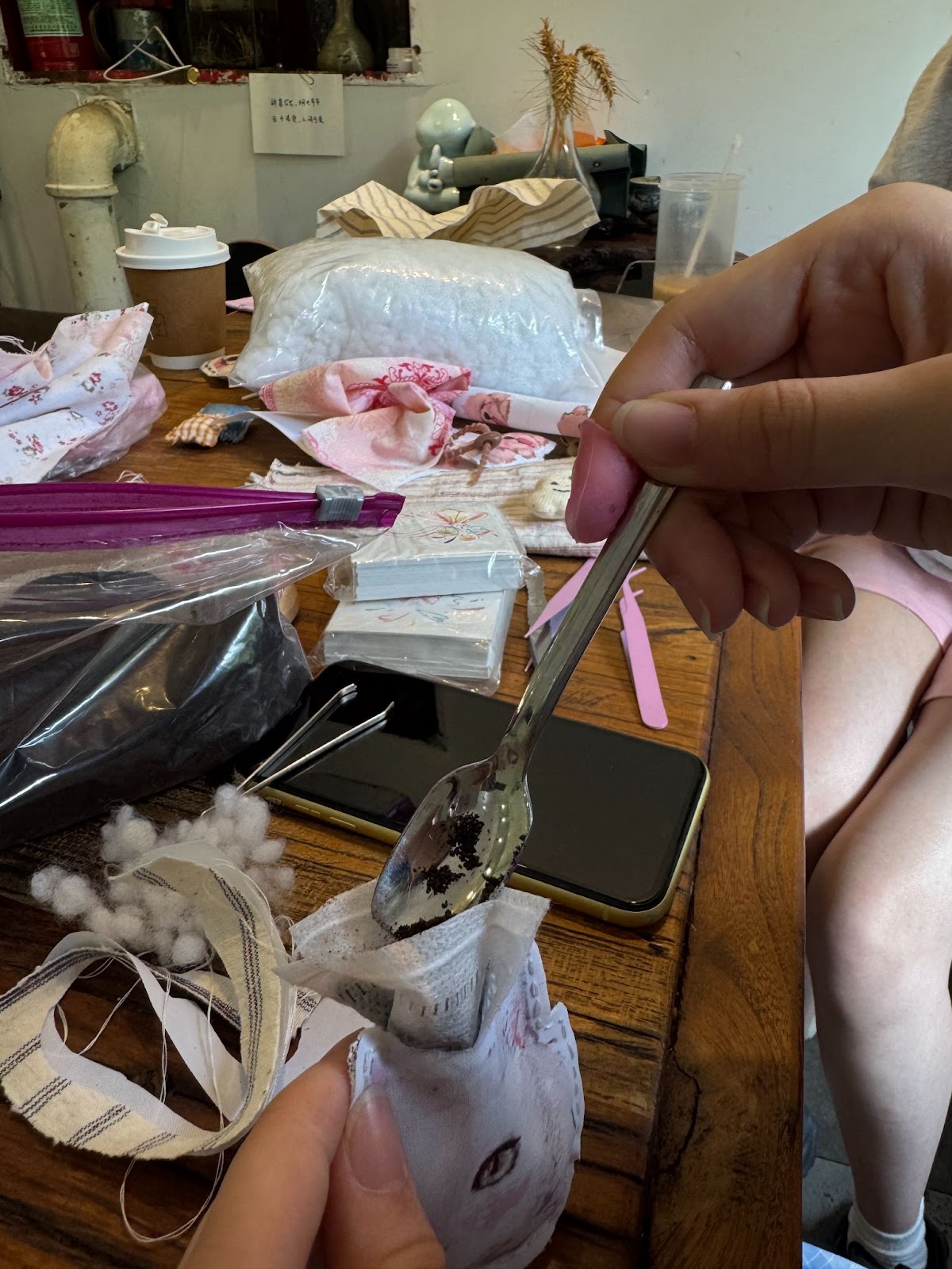 Visitors Creating Sachets